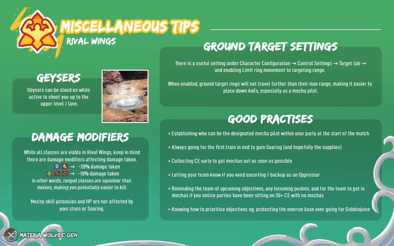 Miscellaneous tips